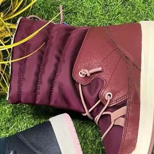 零碼特價新款零碼特價KEDS秋冬內毛裡短靴休閒高筒靴時尚厚底板鞋小白靴-細節圖2