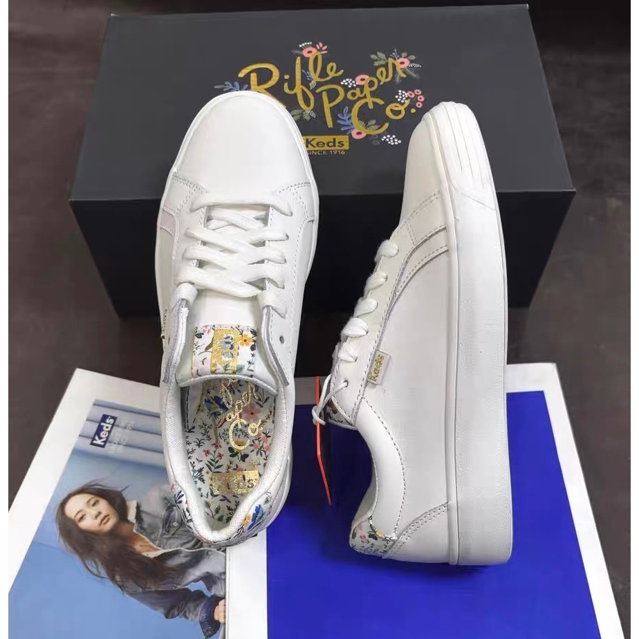 零碼特價🉐️ 美國🇺🇸潮牌Keds小花尾休閒鞋👟小白鞋 網球鞋-細節圖3