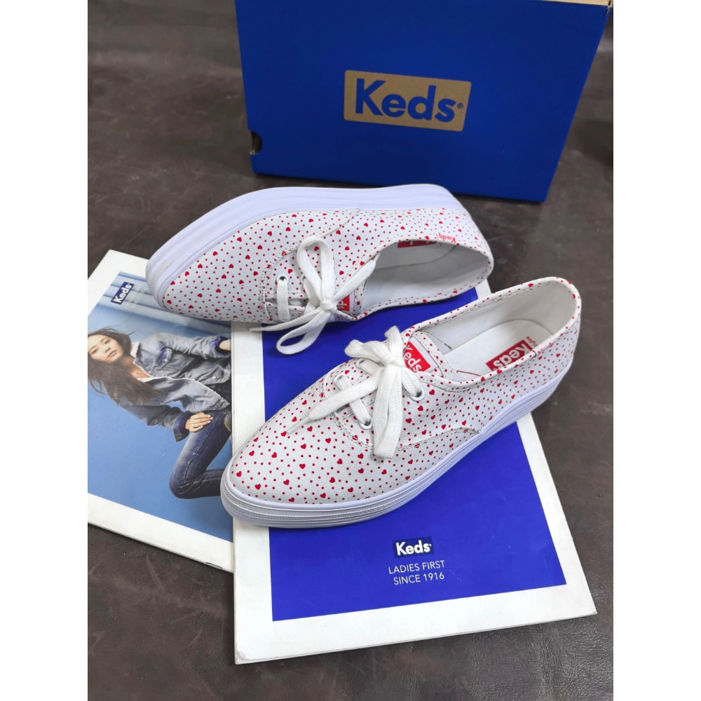 零碼特價🉐️ 美國🇺🇸潮牌Keds復古厚底休閒鞋👟小白鞋 真皮鞋 運動鞋-細節圖4