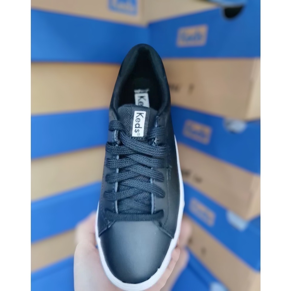 ￼零碼特價🉐Keds 純色系真皮  厚底休閒鞋 小白鞋 運動鞋-細節圖2