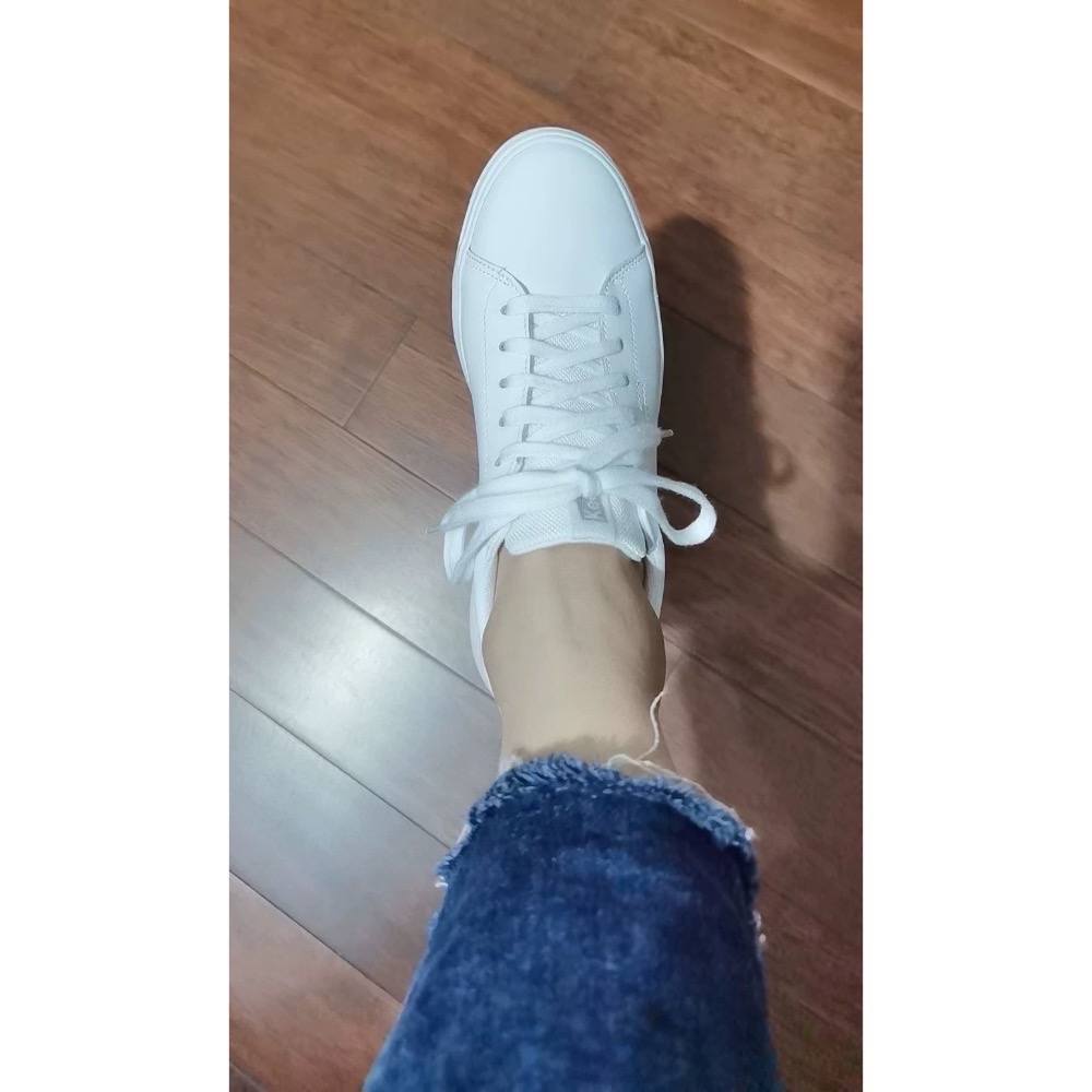 ￼零碼特價🉐Keds 純色系真皮  厚底休閒鞋 小白鞋 運動鞋-細節圖5