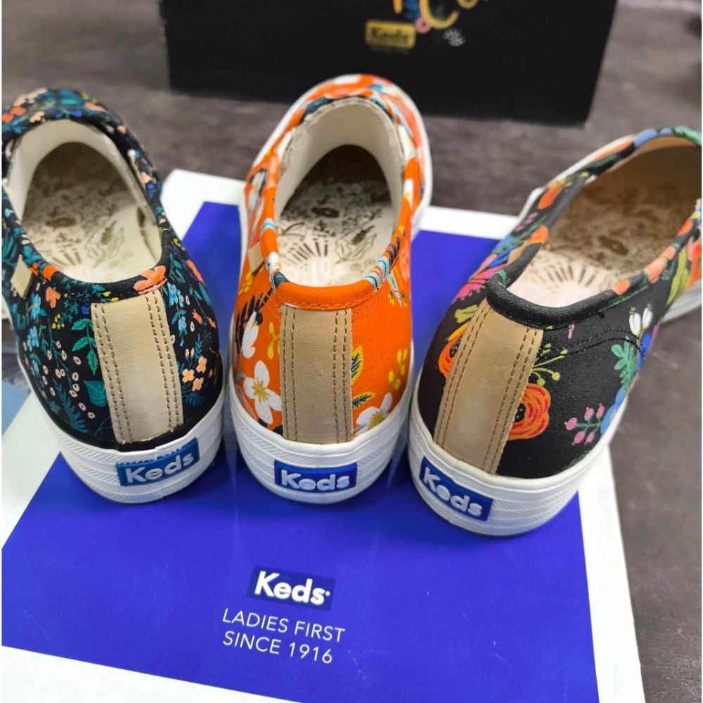 零碼特價🉐️ 美國🇺🇸潮牌Keds花朵厚底套腳鞋休閒鞋👟小白鞋 真皮鞋 運動鞋-細節圖2