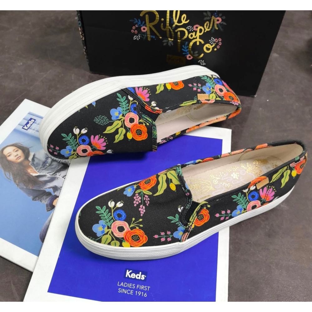 零碼特價🉐️ 美國🇺🇸潮牌Keds花朵厚底套腳鞋休閒鞋👟小白鞋 真皮鞋 運動鞋-細節圖7