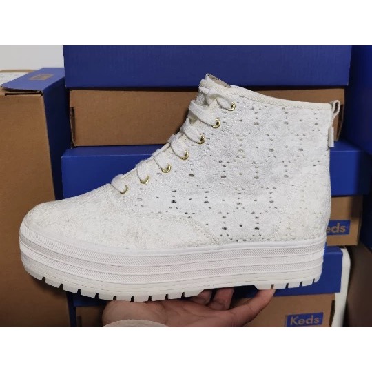 零碼特價新款零碼特價KEDS秋冬短靴休閒高筒靴時尚厚底板鞋小白靴-細節圖3