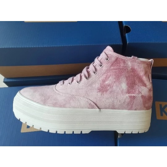 零碼特價新款零碼特價KEDS秋冬短靴休閒高筒靴時尚厚底板鞋小白靴-細節圖5