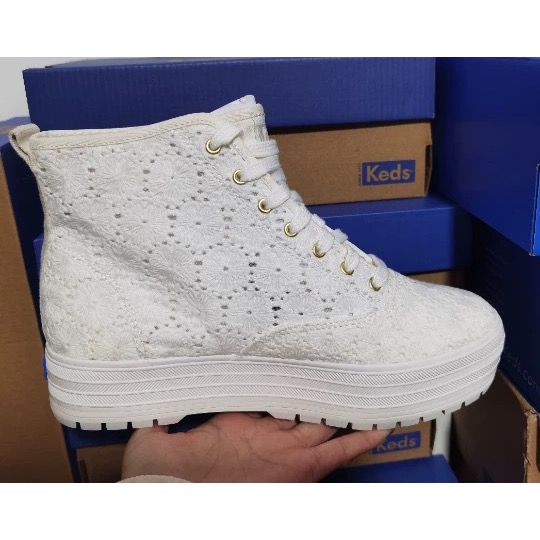 零碼特價新款零碼特價KEDS秋冬短靴休閒高筒靴時尚厚底板鞋小白靴-細節圖8