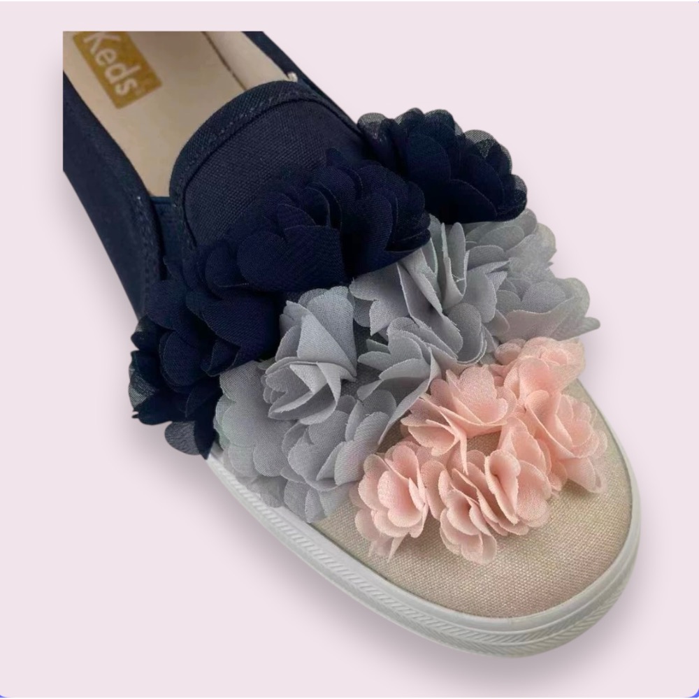 零碼特價🉐️ 美國🇺🇸潮牌Keds花朵厚底套腳鞋休閒鞋👟小白鞋  運動鞋-細節圖2