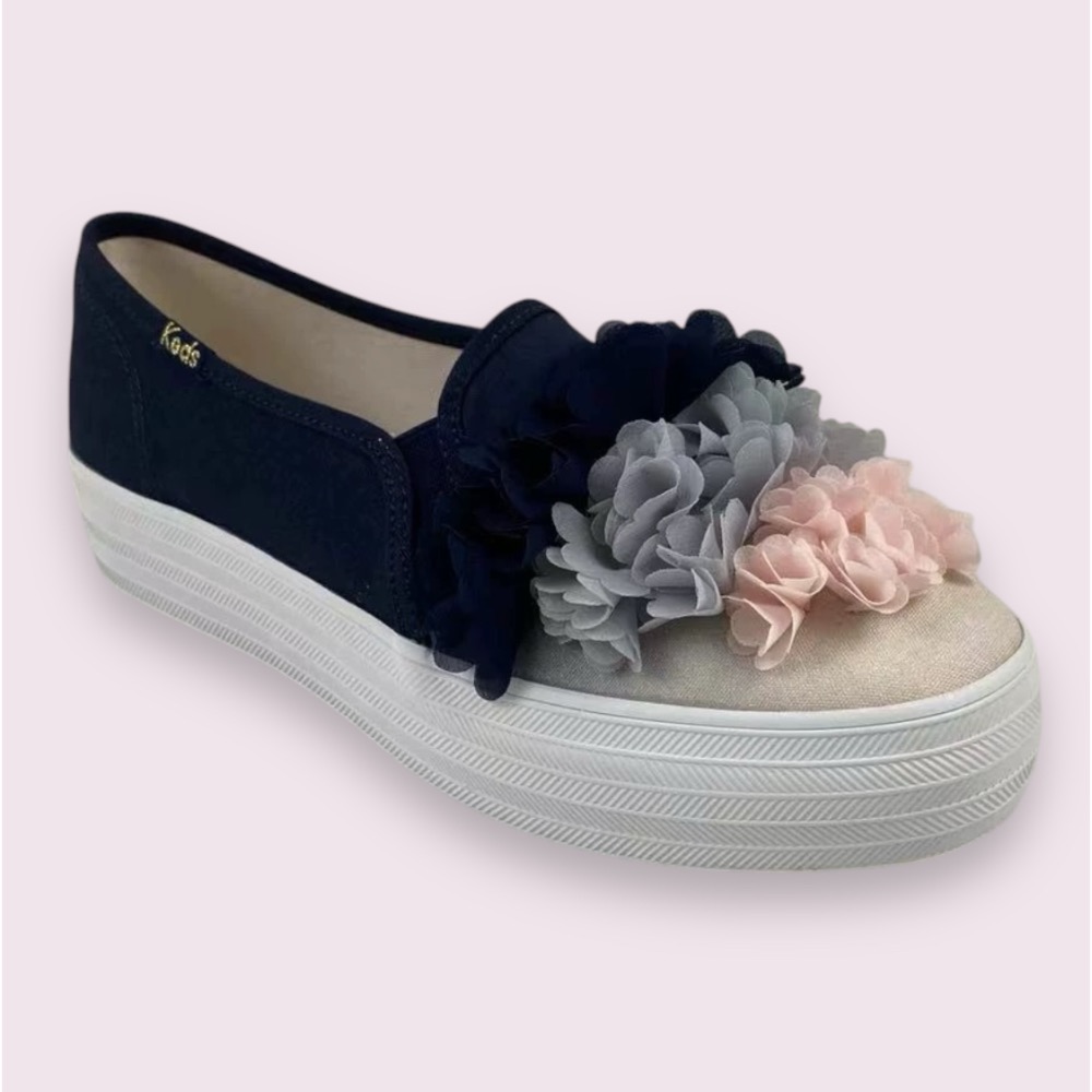 零碼特價🉐️ 美國🇺🇸潮牌Keds花朵厚底套腳鞋休閒鞋👟小白鞋  運動鞋-細節圖3