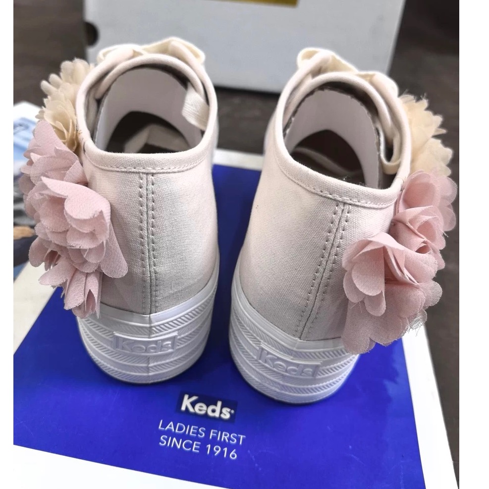零碼特價🉐️ 美國🇺🇸潮牌Keds花朵厚底休閒鞋👟小白鞋  運動鞋 懶人鞋-細節圖3