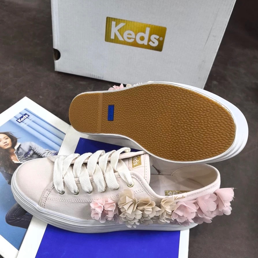 零碼特價🉐️ 美國🇺🇸潮牌Keds花朵厚底休閒鞋👟小白鞋  運動鞋 懶人鞋-細節圖4