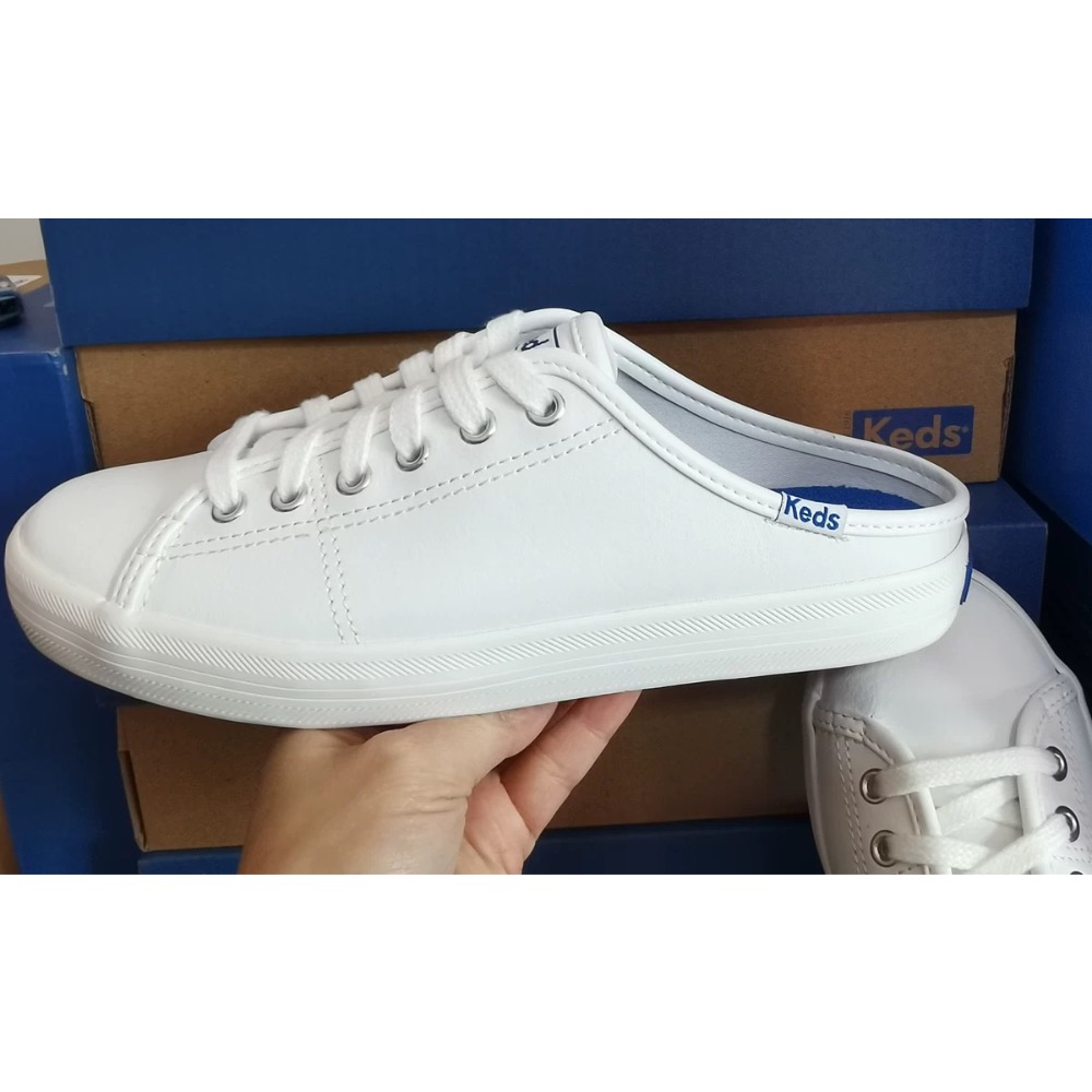 ￼零碼特價🉐️ 美國🇺🇸潮牌Keds蝴真皮拖鞋 厚底 休閒鞋👟小白鞋  運動鞋 懶人鞋-細節圖2