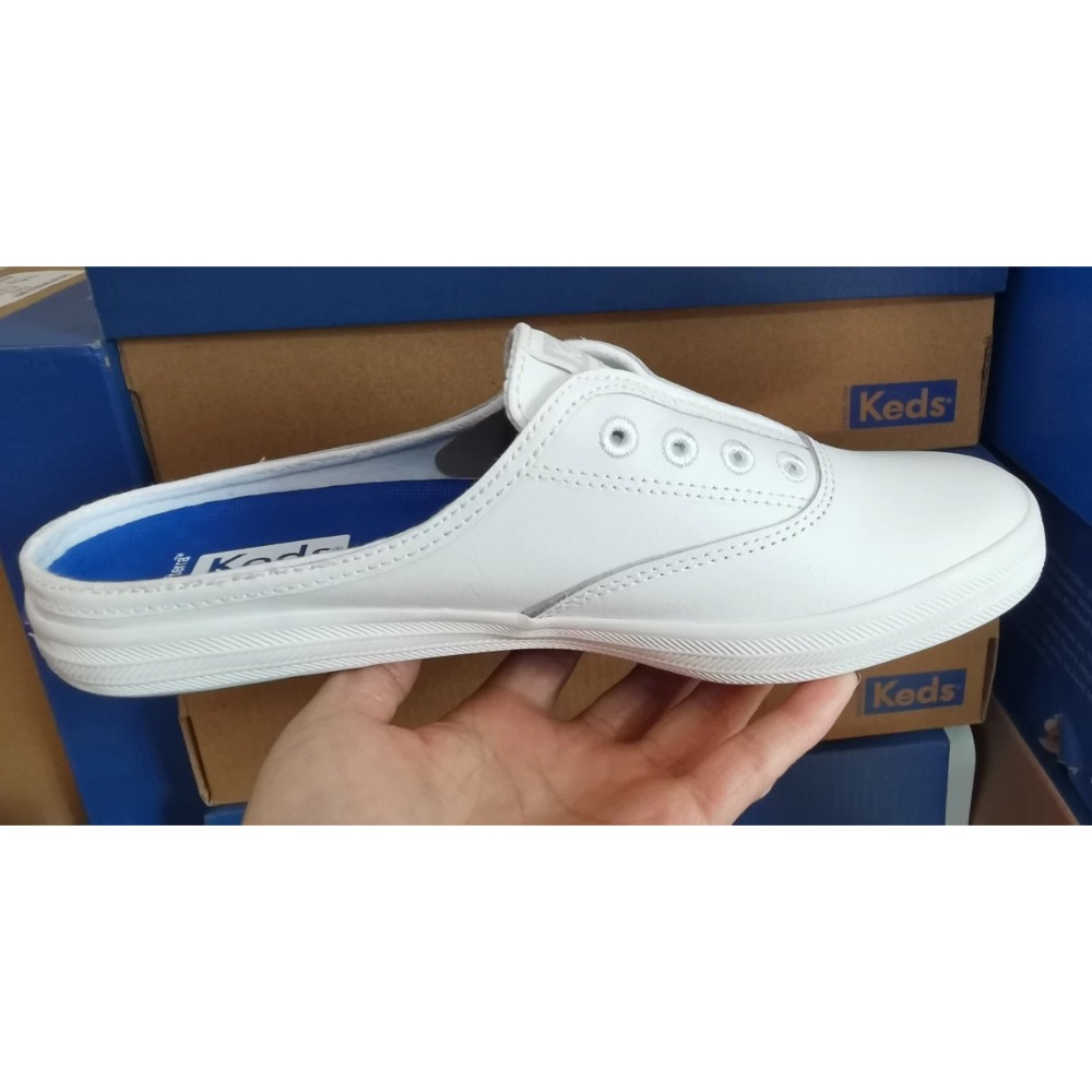 ￼零碼特價🉐️ 美國🇺🇸潮牌Keds蝴真皮拖鞋 厚底 休閒鞋👟小白鞋  運動鞋 懶人鞋-細節圖3
