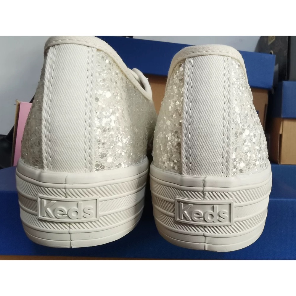 零碼特價美國🇺🇸潮牌Keds 緞帶🎀厚底婚鞋👟閃粉✨亮片鞋👟休閒鞋👟實品超美🌸-細節圖7