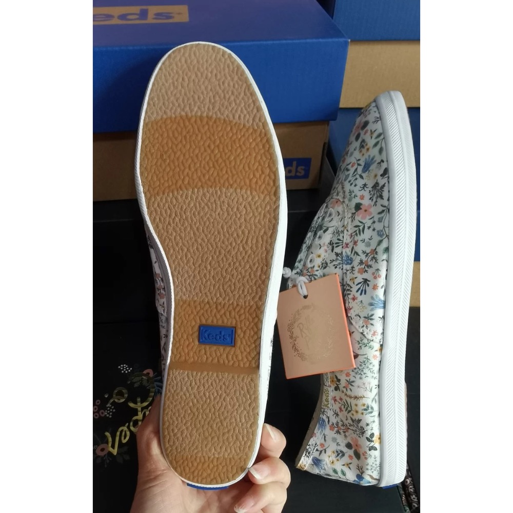 零碼特價Keds 小花朵鞋 純色休閒鞋 運動鞋 小白鞋 婚鞋-細節圖5