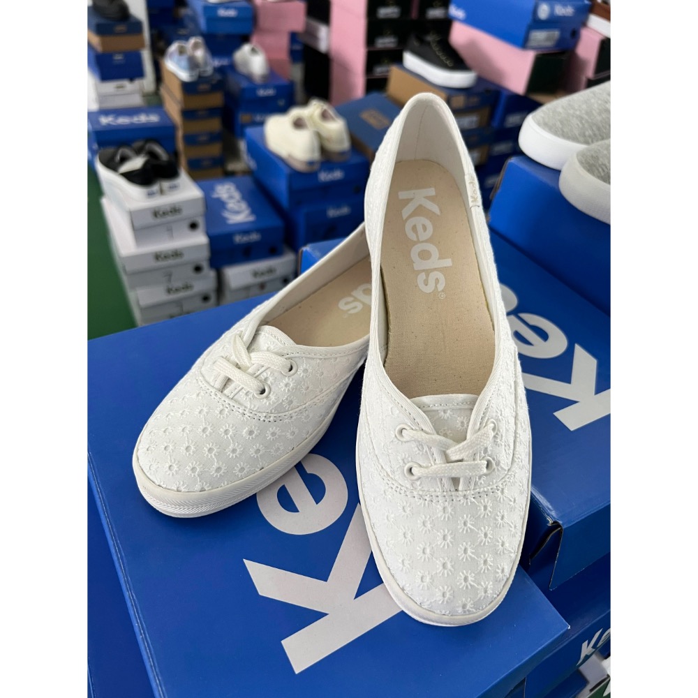零碼特價Keds 小花朵鞋 純色休閒鞋 運動鞋 小白鞋 婚鞋-細節圖7