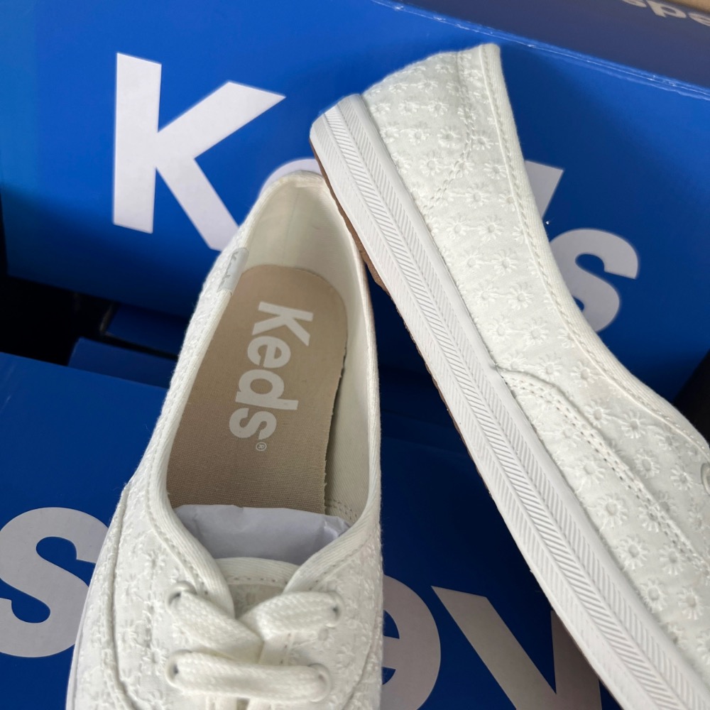 零碼特價Keds 小花朵鞋 純色休閒鞋 運動鞋 小白鞋 婚鞋-細節圖8
