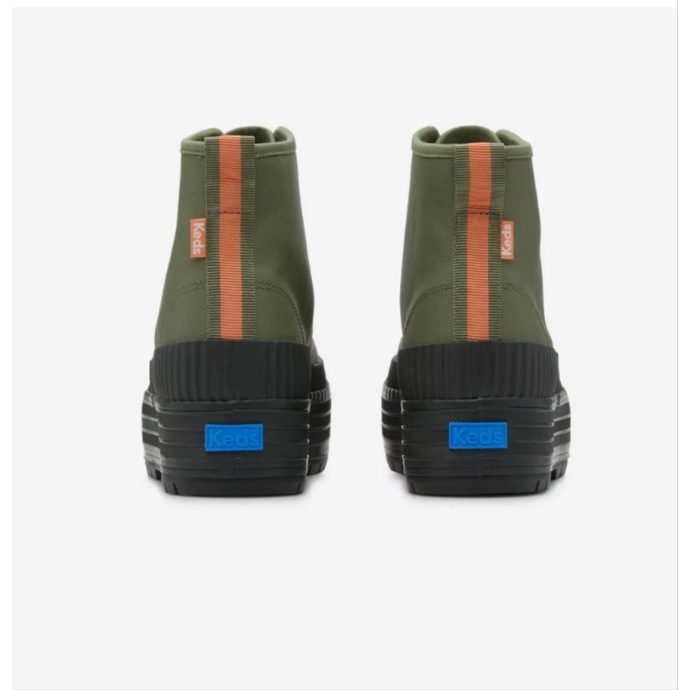 ￼零碼特價新款零碼特價KEDS秋冬內毛裡短靴休閒高筒靴時尚厚底板鞋小白靴-細節圖6