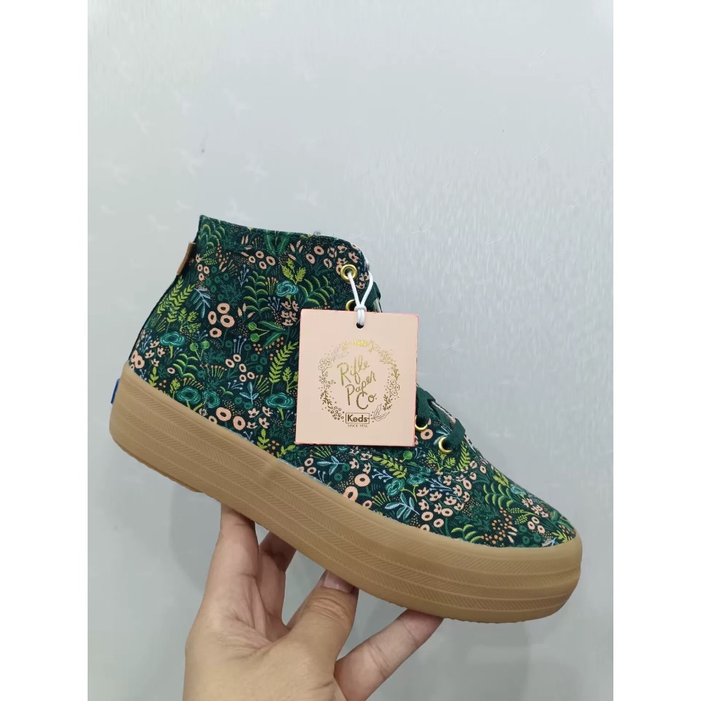 ￼零碼特價KEDS秋冬短靴休閒高筒靴時尚厚底板鞋小白靴-細節圖10