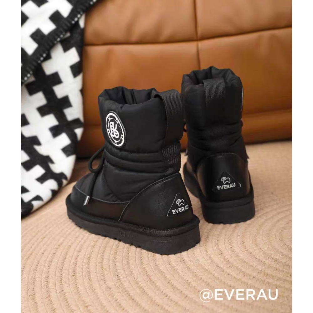 【底價清倉】澳洲 EVERAU 冬季防水雪靴羊毛內裡羽絨布大棉鞋時尚-細節圖6