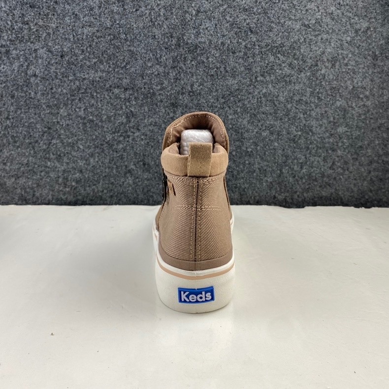 ￼零碼特價 Keds 美國女士牛皮短靴 高筒板鞋 休閒鞋 一腳蹬側拉鍊 大尺碼鞋-細節圖7