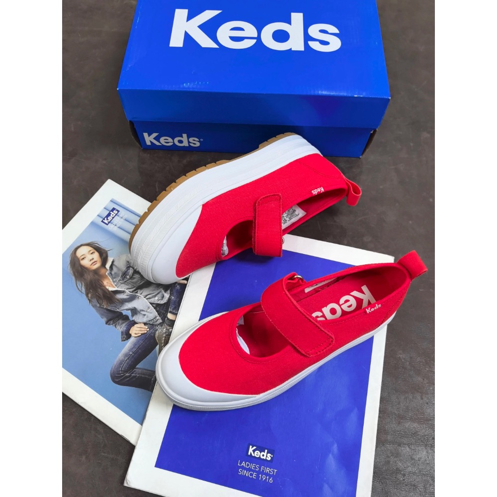 零碼特價🉐 Keds厚底瑪莉珍鞋 小白鞋 休閒鞋 百搭學生鞋-細節圖3