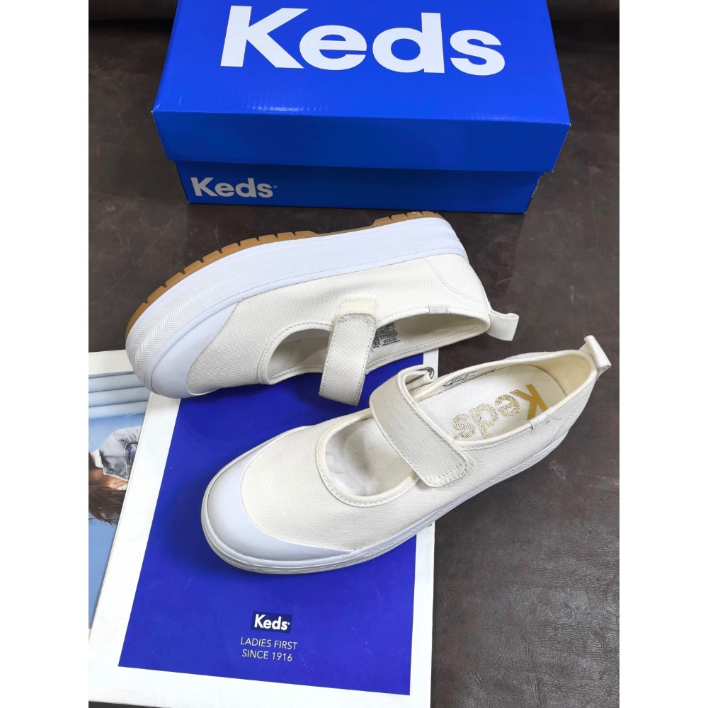 零碼特價🉐 Keds厚底瑪莉珍鞋 小白鞋 休閒鞋 百搭學生鞋-細節圖4