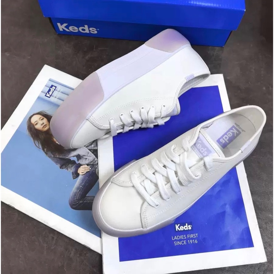 限量新品🉐️ 美國🇺🇸潮牌Keds芋泥糕底休閒鞋👟小白鞋 運動鞋 懶人鞋-細節圖2