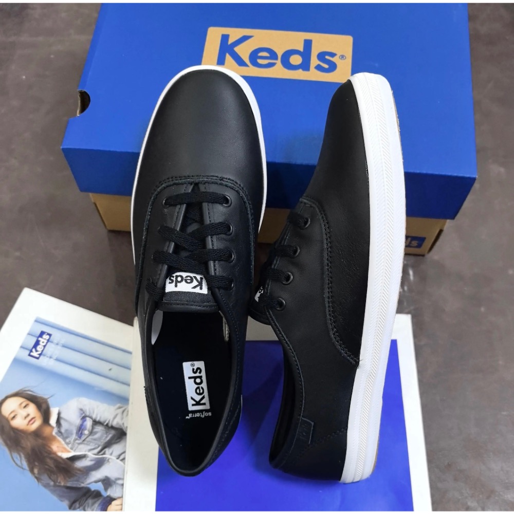 零碼特價🉐️ 美國🇺🇸潮牌Keds純色真皮休閒鞋👟小白鞋 運動鞋 懶人鞋-細節圖4