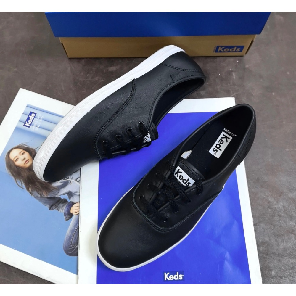 零碼特價🉐️ 美國🇺🇸潮牌Keds純色真皮休閒鞋👟小白鞋 運動鞋 懶人鞋-細節圖5