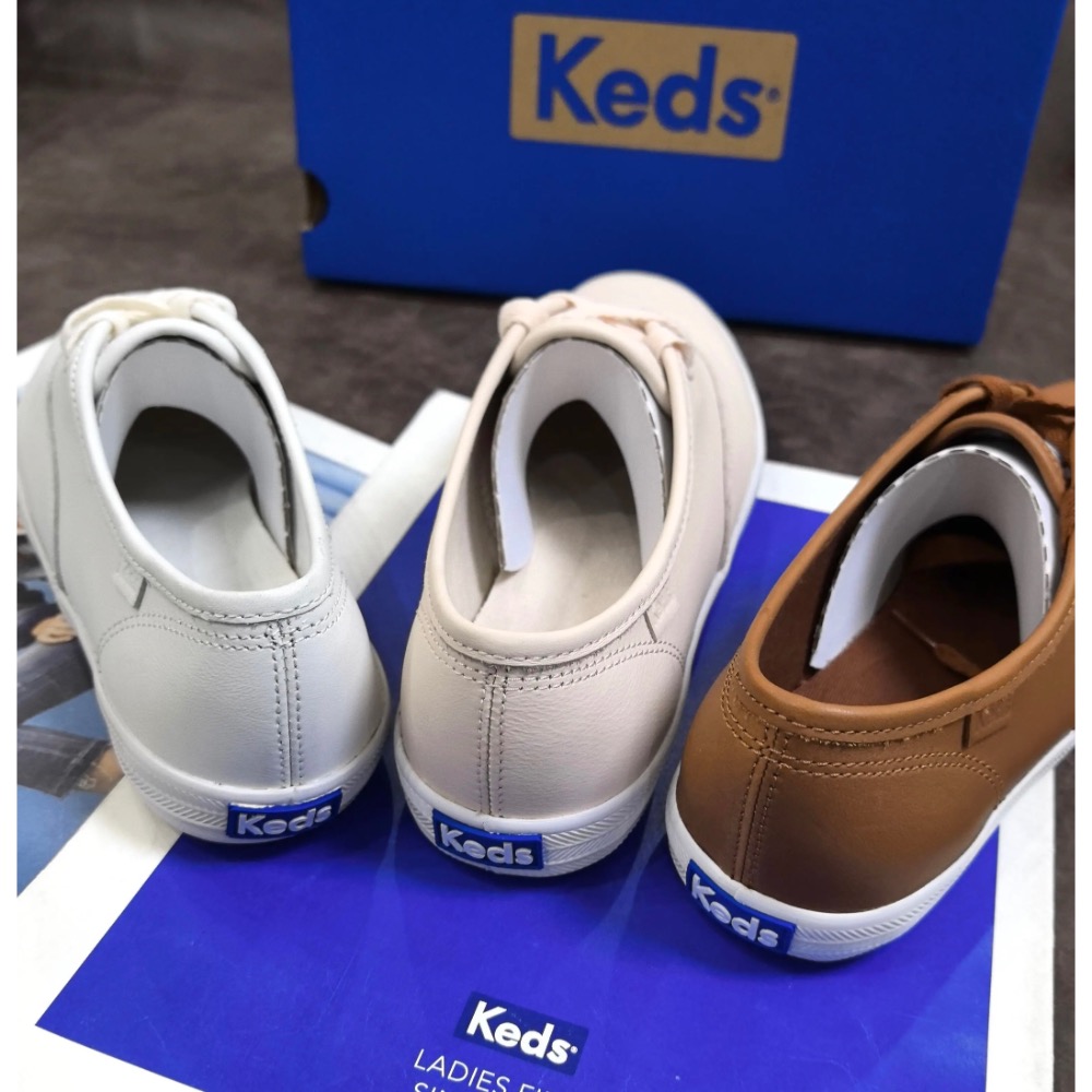零碼特價🉐️ 美國🇺🇸潮牌Keds純色真皮休閒鞋👟小白鞋 運動鞋 懶人鞋-細節圖8