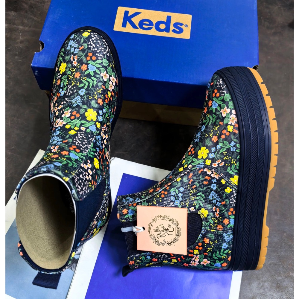 keds品牌庫存折扣🆕花花雨靴 靴子 雨鞋-細節圖4