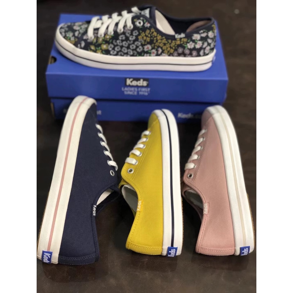 限時優惠 Keds純色 糖果休閒鞋 帆布鞋 休閒女單鞋-細節圖2