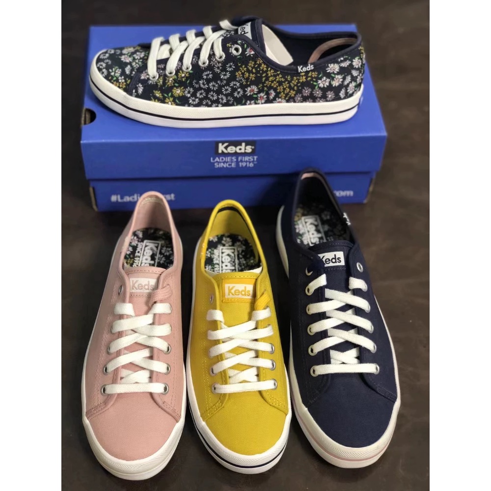 限時優惠 Keds純色 糖果休閒鞋 帆布鞋 休閒女單鞋-細節圖3