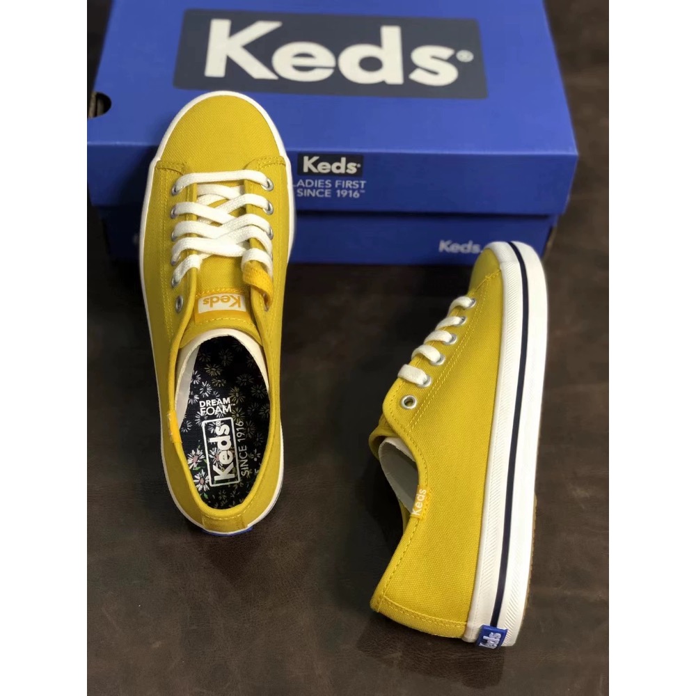 限時優惠 Keds純色 糖果休閒鞋 帆布鞋 休閒女單鞋-細節圖5