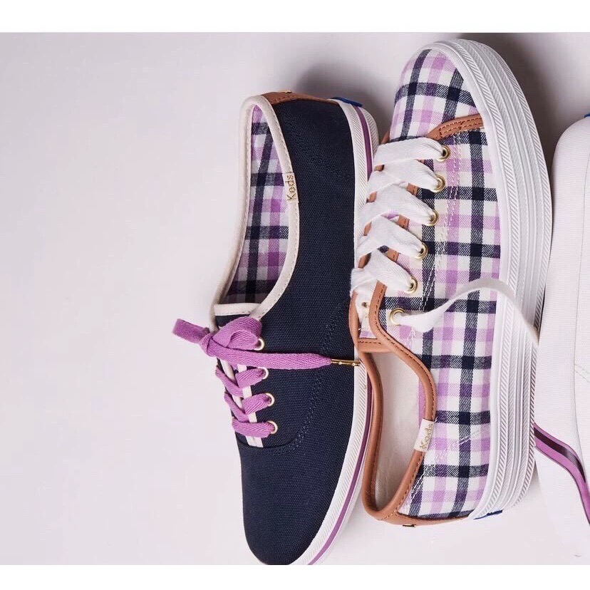 限時優惠 Keds❤️Kate spade格紋 糖果休閒鞋 帆布鞋 休閒女單鞋-細節圖5