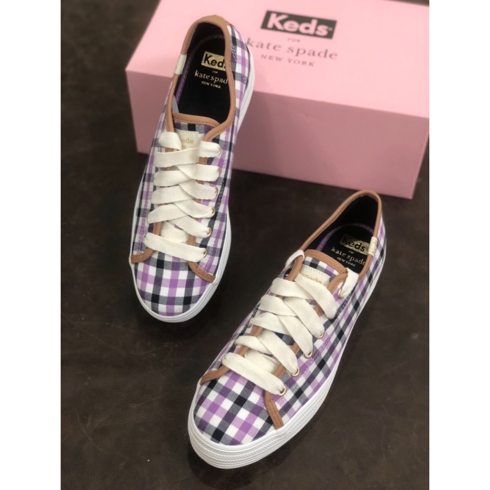 限時優惠 Keds❤️Kate spade格紋 糖果休閒鞋 帆布鞋 休閒女單鞋-細節圖6