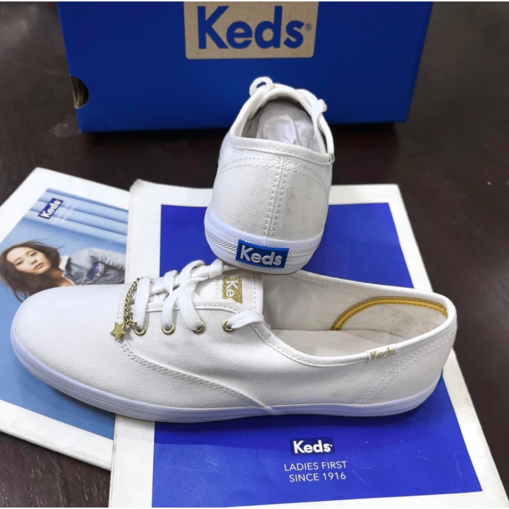 新款優惠Keds 星星💫鏈 休閒鞋 帆布鞋 厚底鞋 帆布鞋-細節圖3