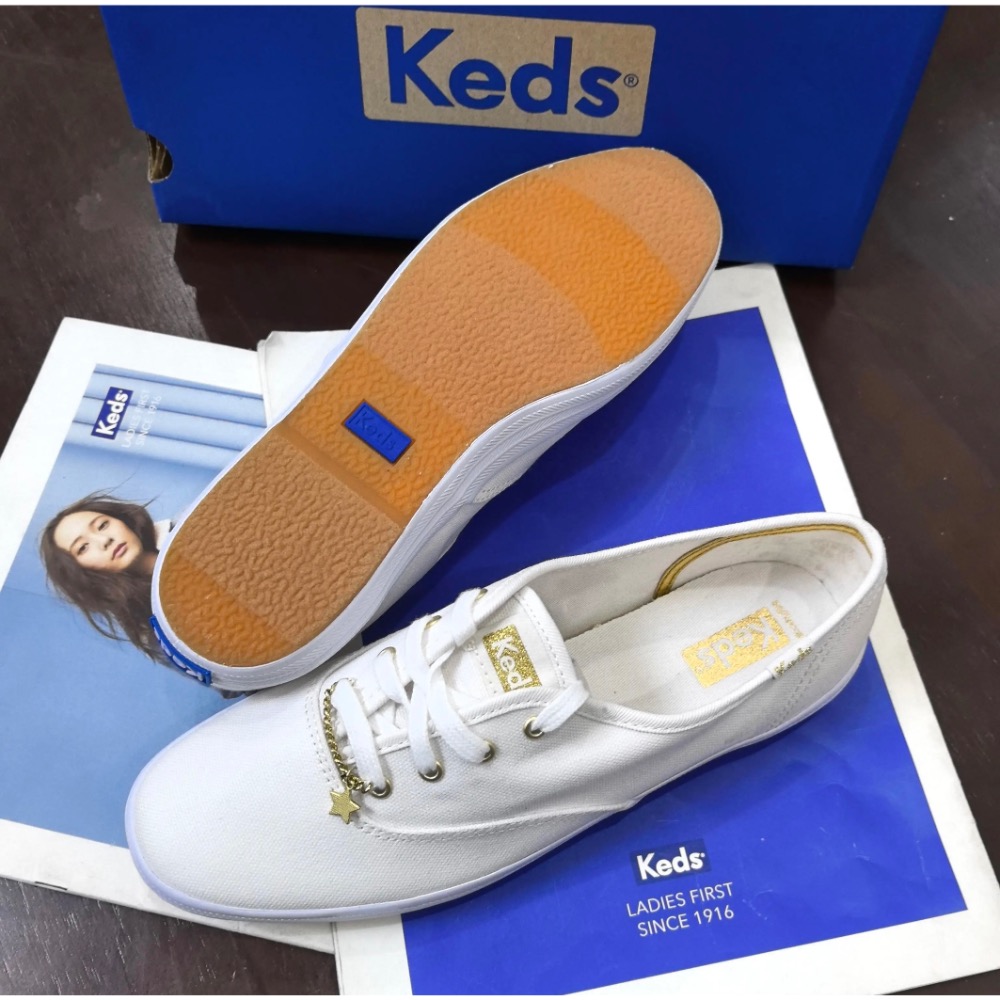新款優惠Keds 星星💫鏈 休閒鞋 帆布鞋 厚底鞋 帆布鞋-細節圖4