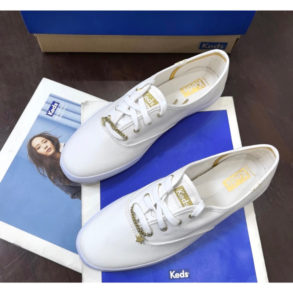 新款優惠Keds 星星💫鏈 休閒鞋 帆布鞋 厚底鞋 帆布鞋-細節圖5