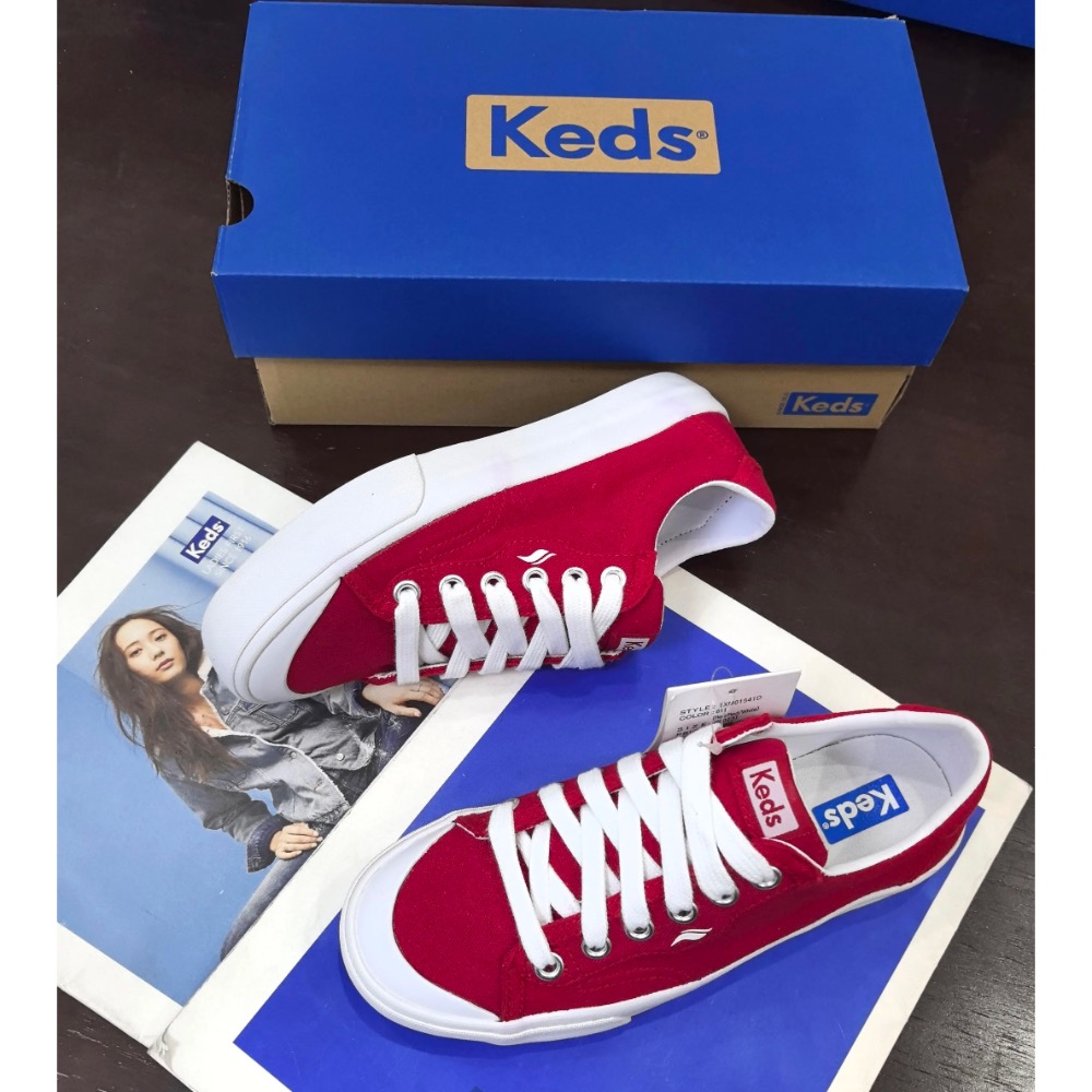 零碼特價🉐️美國潮牌Keds 純色餅乾鞋帆布鞋👟休閒鞋👟厚運動鞋👟小白鞋-細節圖2