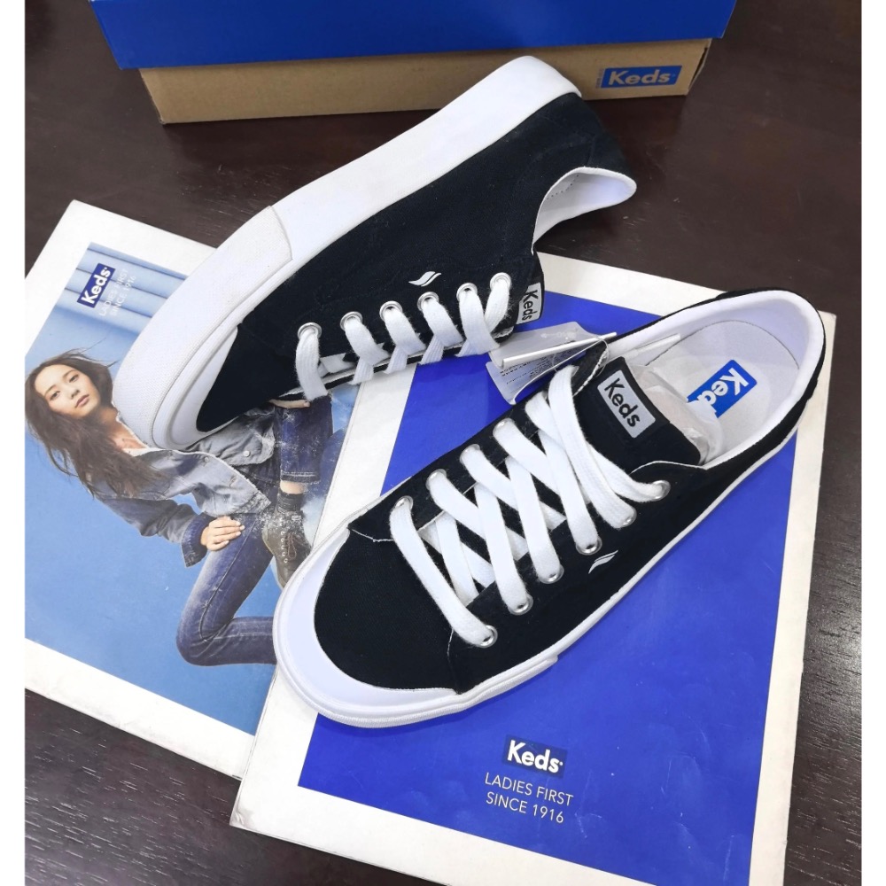 零碼特價🉐️美國潮牌Keds 純色餅乾鞋帆布鞋👟休閒鞋👟厚運動鞋👟小白鞋-細節圖3