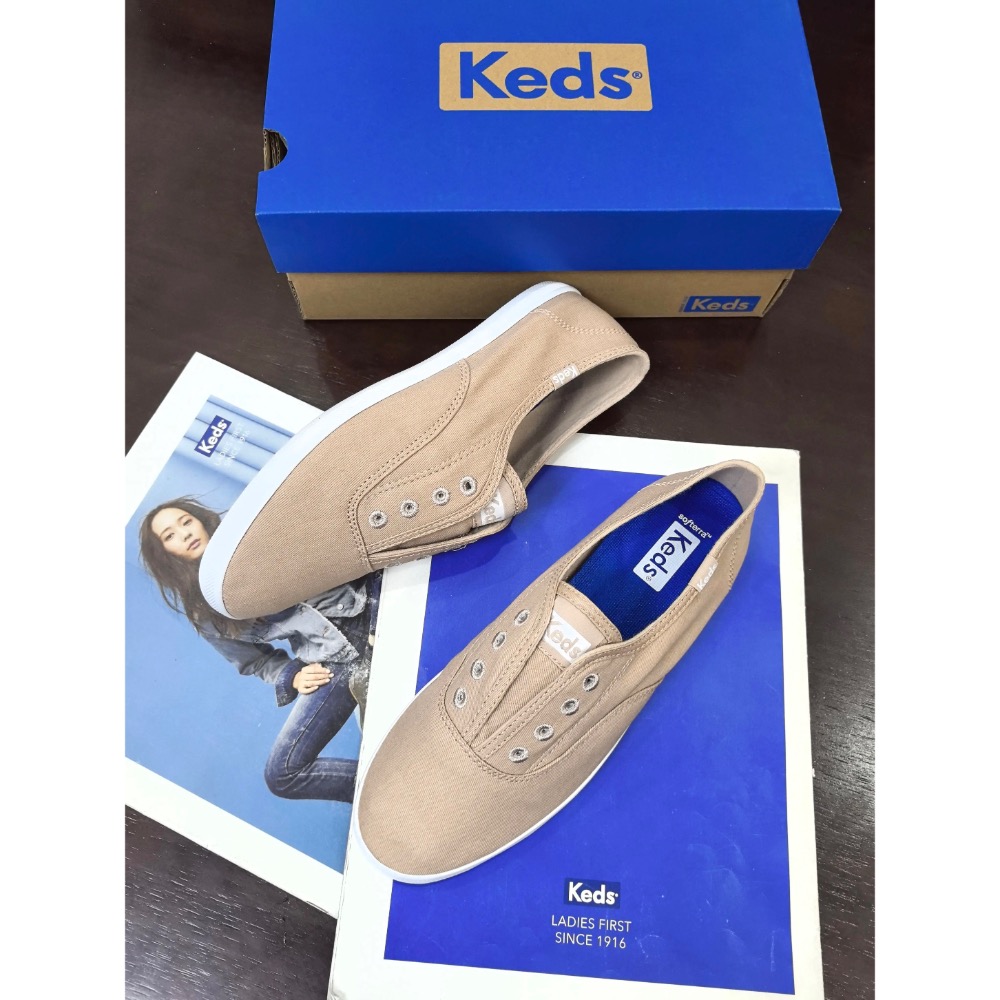 零碼特價 美國潮牌Keds新款 純色 小白鞋 單鞋 帆布鞋 休閒鞋-細節圖2