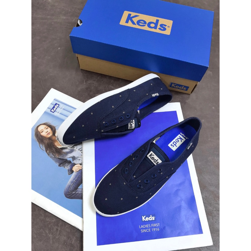 零碼特價 美國潮牌Keds新款 純色 小白鞋 單鞋 帆布鞋 休閒鞋-細節圖4