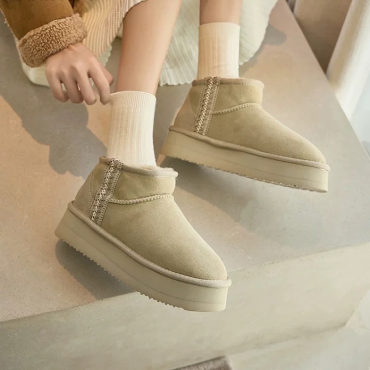 碼特價 澳洲TASMAN AUS波希米亞風 短靴雪靴冬季新款保暖防水棉鞋靴子-細節圖5