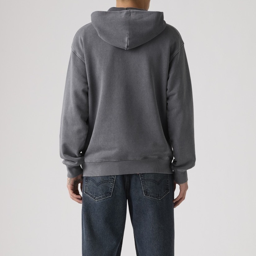 Levis 男款 口袋帽T 設計款印花 黑灰水洗 003R1-0000-細節圖8