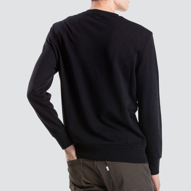 Levis 男款 大學T 經典Logo 斑駁款 黑 19492-0027*🔥-細節圖2