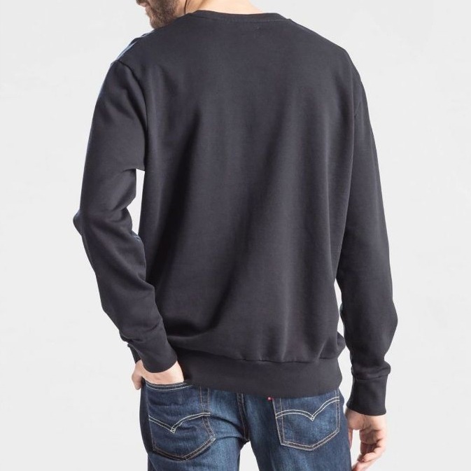 Levis 男款 大學T 經典Logo 斑駁款 黑 19492-0027*🔥-細節圖7