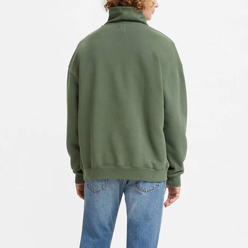 Levis 男款 大學T 機能系工裝 大口袋收納 橄欖綠 A0752-0000🔥-細節圖8