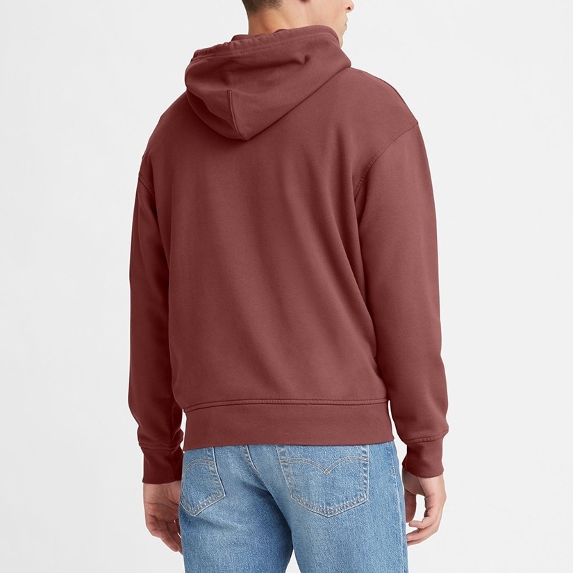 Levis 男款 口袋帽T 復古摩登Logo 復古酒紅 38479-0064*🔥-細節圖6