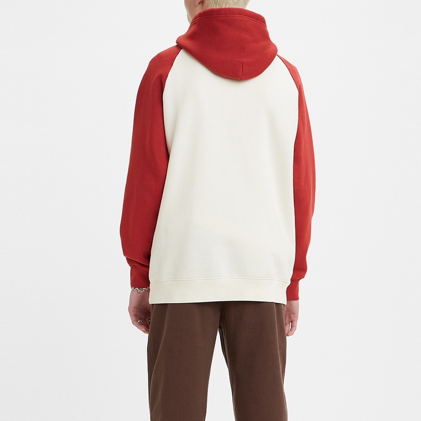 Levis 男款 口袋帽T 精工刺繡Logo 磚紅 A3650-0001*🔥-細節圖7